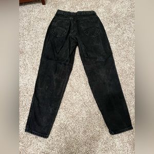 Vintage 1990’s HighRise Chic Jeans Black Denim Petite 4 size 25/26 waist